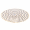 Sæt med 6 runde dækkeservietter i flettet strå Ø38cm Spiral Stone Egenskaber