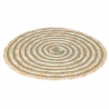 Sæt med 4 runde vævede bastdækkeservietter Ø38cm Spiral Valgfri