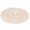 Sæt med 4 runde vævede bastdækkeservietter Ø38cm Spiral Model
