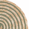 Sæt med 4 runde vævede bastdækkeservietter Ø38cm Spiral Pris