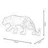 Lakeret resin skulptur moderne panther low poly Kari-L statue 