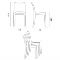 Phantom sort cafebord sæt: 2 B-side gennemsigtig stole og 70cm kvadratisk bord 
