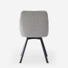 Stol med stofbetræk og moderne drejelig design til spisestue Navya Model