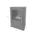 Bioethanol pejs fritstående L50xD30xH68 Luisa Model