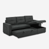 Sovesofa med 3 pladser med opbevaringspude, USB-C og bogreol Civis 