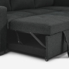 Sovesofa med 3 pladser med opbevaringspude, USB-C og bogreol Civis 