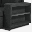 Sovesofa med 3 pladser med opbevaringspude, USB-C og bogreol Civis 