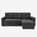 Sovesofa med 3 pladser med opbevaringspude, USB-C og bogreol Civis Egenskaber