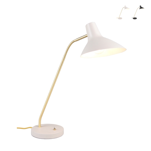 Elegant skrivebordslampe justerbar i gyldent metal Jarak Kampagne