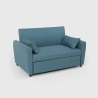 Porto Rico 2-personers sofa sovesofa moderne design stof i flere farver 