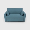 Porto Rico 2-personers sofa sovesofa moderne design stof i flere farver 