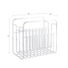 Moderne design magasinstativ Keita Valgfri