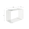 Moderne væghylde i metal Kabe 