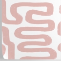 Moderne tapet med geometrisk design i abstrakt hvid og rosa Rabatter