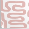 Moderne tapet med geometrisk design i abstrakt hvid og rosa Rabatter
