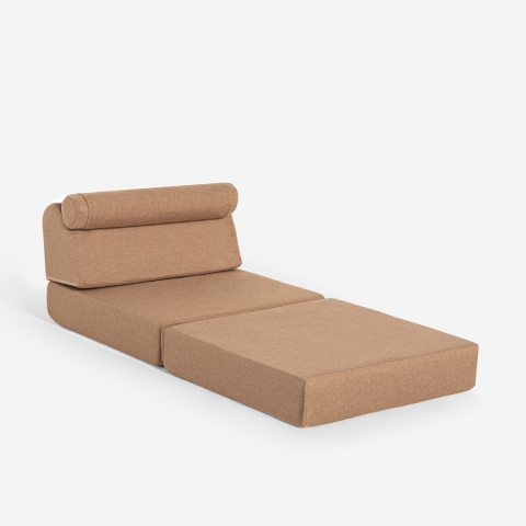 Polstret sovesofa enkelt seng folde op fra jorden pladsbesparende Jasmine Kampagne
