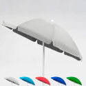 Capri letvægts parasol af stål på 200cm til stranden med vippemekanisme Udsalg