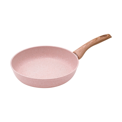 Padella 24 cm i aluminium med non-stick effekt i lyserød granit Stonerose Kampagne