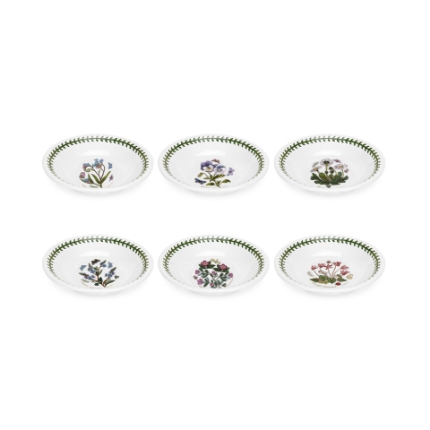 Sæt af 6 porcelænsskåle 18 cm Portmeirion Botanic Garden Kampagne