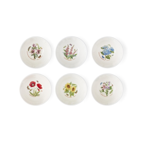 Sæt med 6 stablelige skåle 17,5 cm Portmeirion Botanic Garden Meadow Kampagne