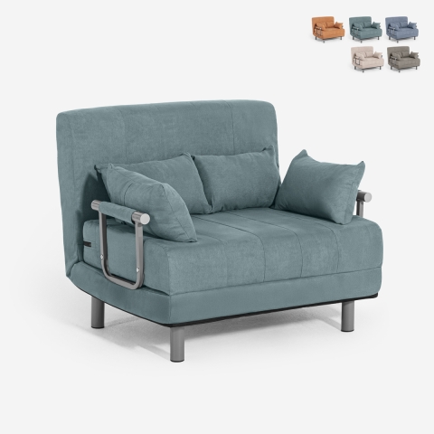Foldbar sovesofa i pladsbesparende stof Deborah Twin Class Kampagne