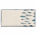 Sæt med 6 rektangulære serveringsfade i keramik 29x15 cm Marechiaro Udsalg