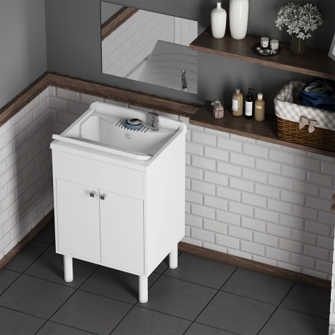 Set mobil vaskerum med spejl filolucido 60x45cm Negrari COMP 4 Kampagne