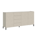 Moderne minimal design skænk med 3 låger og 4 skuffer 174x40x84 Solaria Rabatter