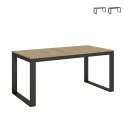 Udtrækkeligt bord til 18 personer i industrielt design 90×180-440 Tecno Evolution Kampagne