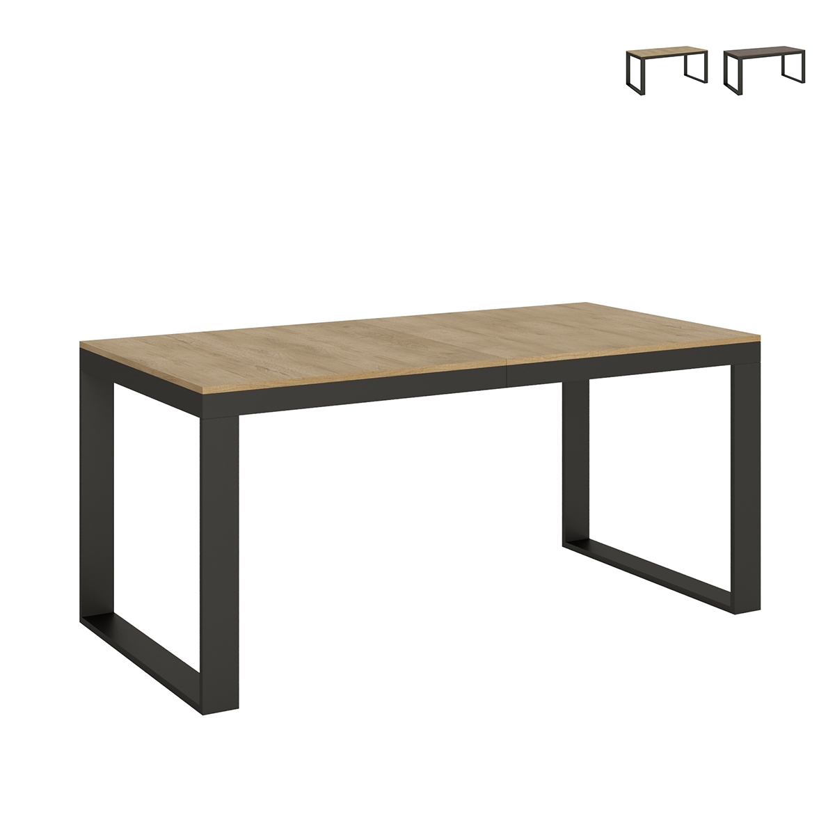 Udtrækkeligt bord til 18 personer i industrielt design 90×180-440 Tecno Evolution Kampagne