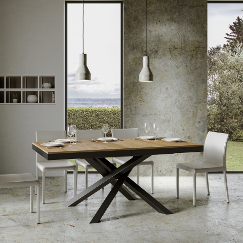 Udtræksbord moderne industrielt design 90×160-420 Volantis Evolution Kampagne