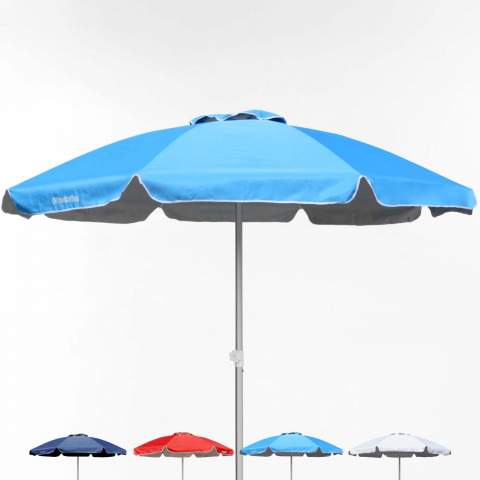 Bagnino professional stor strand parasol 220cm højdejusterbar aluminium