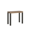 Udtrækskonsol i træ, industrielt design, 90x40-196 Everyday Small På Tilbud