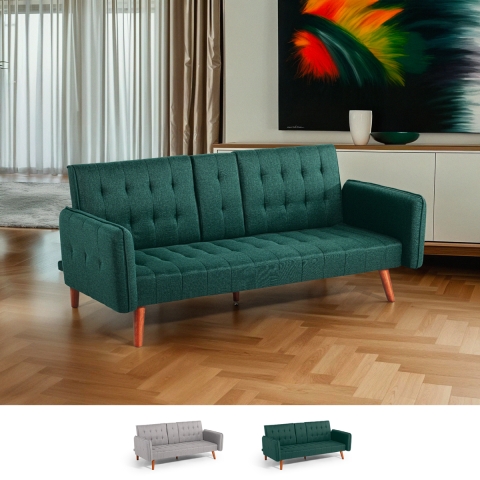 Sovesofa til 2 personer med recliner og armlæn med kopholder Ember Kampagne