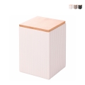 Stort køkkenglas 10x10x14,5cm i stentøj låg 1080ml Modern Kampagne