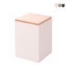 Stort køkkenglas 10x10x14,5cm i stentøj låg 1080ml Modern Kampagne