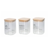 sæt 3 glasbeholdere 10x14cm til kaffe sukker og salt Victionary Kampagne