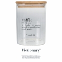Glaskrukke til kaffe 10x10x14cm med bambuslåg Victionary Tilbud