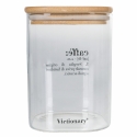 Glaskrukke til kaffe 10x10x14cm med bambuslåg Victionary Udsalg