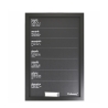 Sort vertikalt tavle ugeplan 40x60 cm med kridt Victionary Week Kampagne