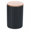 Sæt med 3 køkkenkrukker i keramik med låg Shade of Shape Geometrie Mål