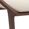 Sæt 2 spisebordsstole moderne design i træ og kunstlæder beige Hays Tilbud