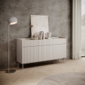 Moderne beige skænk med 3 skuffer og 3 låger, Bitter design Kampagne