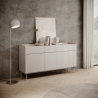 Moderne beige skænk med 3 skuffer og 3 låger, Bitter design Kampagne