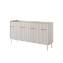 Moderne beige skænk med 3 skuffer og 3 låger, Bitter design Rabatter