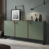 Skænk til stue/køkken med tre låger 184x40x90cm moderne design Madrid På Tilbud