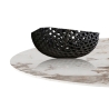 Udtrækkeligt design spisebord marmor effekt 160x160x75 Arvin Onice Pris