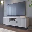 Lavt TV-bord til stuen med 2 låger og skuffe 153x40x61 Danielle På Tilbud