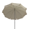 Udendørs parasol til have, terrasse og altan Ø240 cm Novara 114 Rabatter