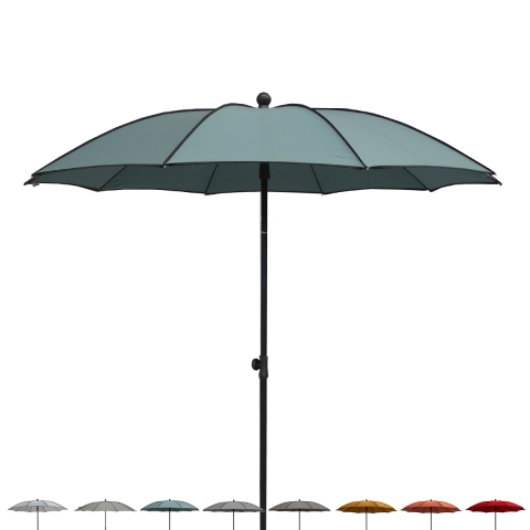 Moderne haveparasol Ø200cm til udendørs terrasse Border Kampagne